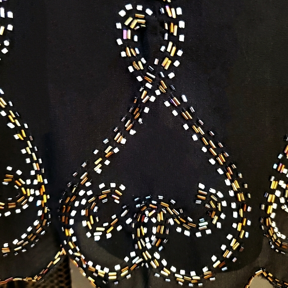 1930's vintage inspired beaded mini dress - Picture 3 of 4